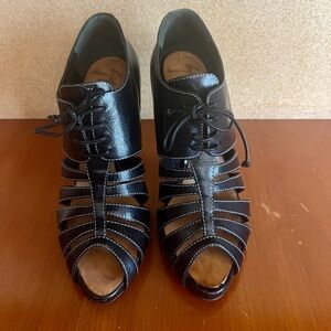 Giuzeppe Zanotti leather lace-up cu-out shoes